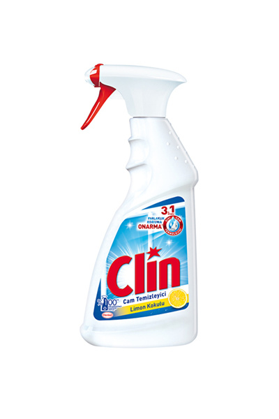 Clin 4 ADET Cam Temizleyici Sprey 500 ml Limon