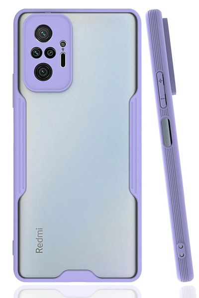 CepteToptan جراب هاتف Xiaomi Redmi Note 10 Pro من السيليكون البلاتيني - أرجواني - MKİ7648-7586