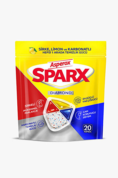 ASPEROX سباركس أقراص غسالة الصحون الكل في واحد 20 قطعة