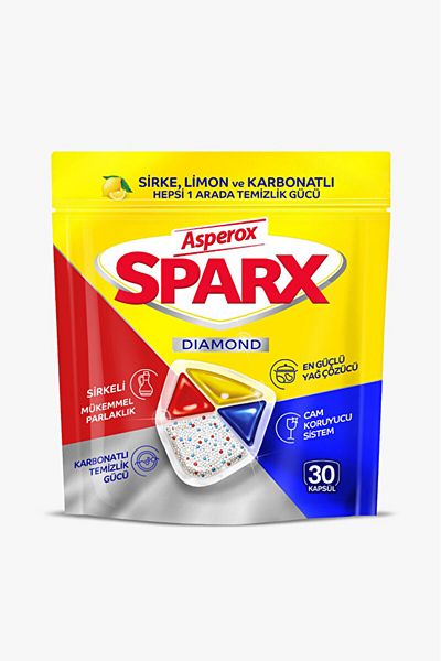 ASPEROX Sparx Dishwasher Tablets All in One 30 Pack