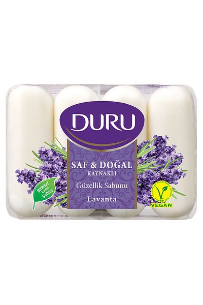 Duru Beauty Soap Pure&Natural 4X70 g Lavender