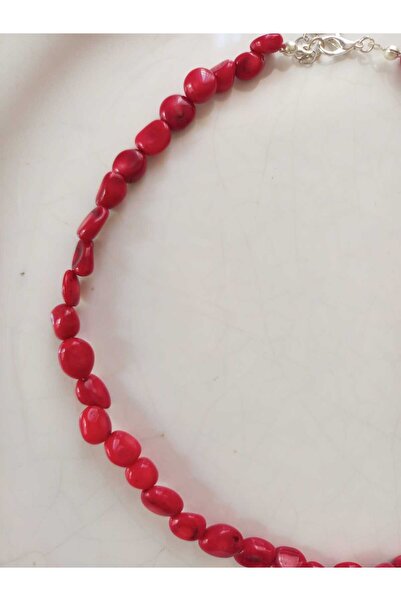 Mudita Tasarım Amorf kesim mercan kolye