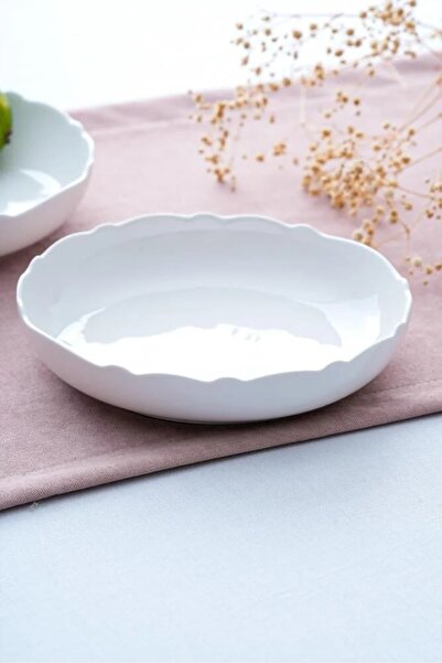 ACAR NİRVANA YEMEK TABAĞI 19 CM TKEBT Beyaz