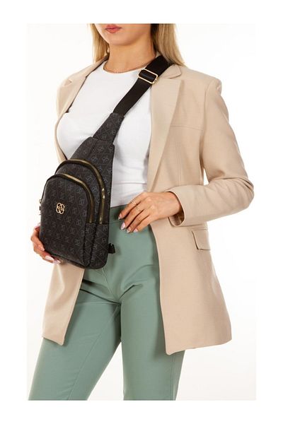 Newish Polo Newish Polo Patterned Women's Crossbody Single Handle Chest and Shoulder Backpack-Crossbody Bag
