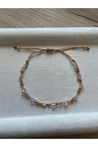 Pel Design Minimal Transparent Crystal Handmade Bracelet & Anklet (Suitable for Sea Pool)