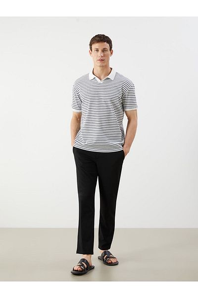 LC Waikiki Νέα σεζόν Polo Collar Striped Ανδρικό Tisort - S5Q390Z8