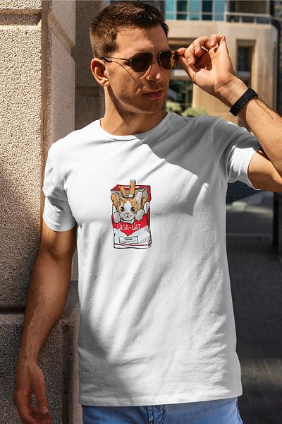 feinas Ανδρικό Tshirt - Ciga Cat