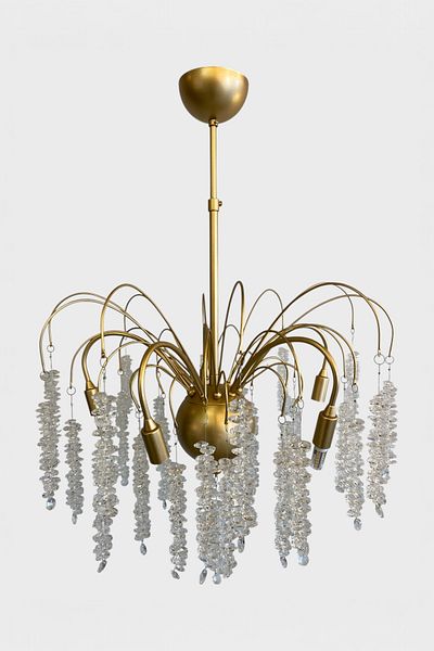 Favori Aydınlatma Gold Branch Crystal Pendant Chandelier