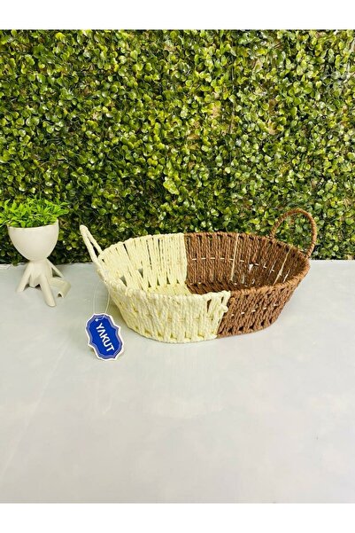 LİLA HOME سلة خبز الخوص البيضاوية