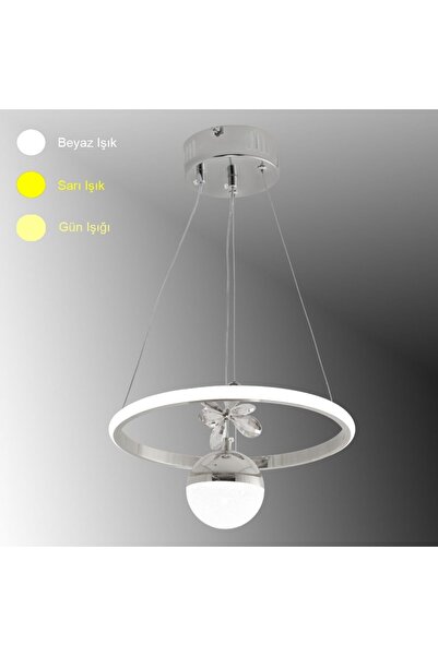 TT AYDINLATMA TT037-YUV-KR TT Aydınlatma Halka Model Krom Kaplama Tek Toplu 3...