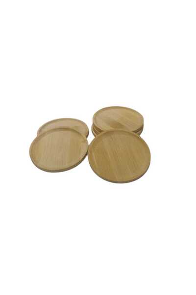 CENGİZ ÇEYİZ MİEN Bambu 6'lı Çay Tabağı 10x10 cm 537