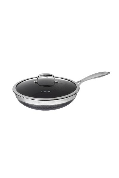 Dania Luxell 30cm Deep Frying Pan with Lid and Non-Stick Surface