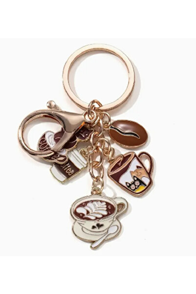 TChic حقيبة سحرية ذات طابع القهوة/سلسلة مفاتيح