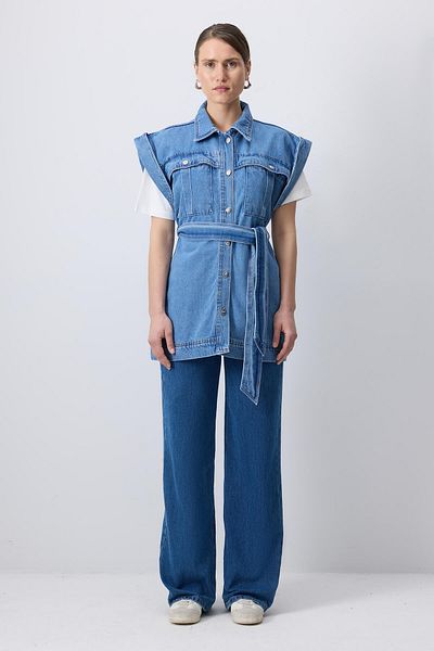 Touché Privé VESTĂ DE DENIM CU DETALII BURUȚI PE CAMPĂ