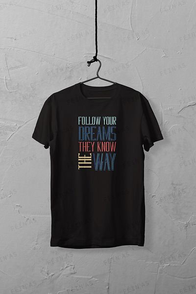 feinas Ανδρικό Tshirt - Ακολουθήστε τα όνειρά σας