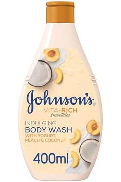 Johnson's Vita-Rich Indulging Body Wash - Yogurt, Peach, and Coconut, 400ml