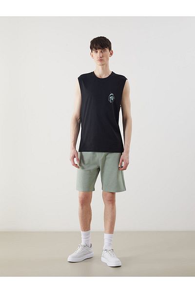 LC Waikiki Ανδρικό αμάνικο μπλουζάκι με στάμπα New Season Crew Neck - S5IL62Z8
