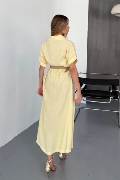 adba style 4023 Modal Woven Belt Shirt Women's Dress