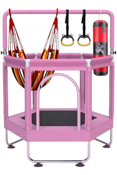 Toybox Bouncer and trampoline equipped with a safety net for children for outdoor and indoor places 1.57m A