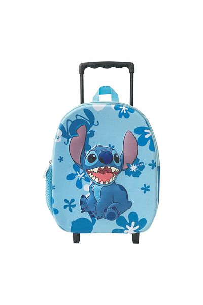 Stitch 3D trolley, 32x26x11cm, multicolor, adjustable and reinforced straps, Happy, Stitch