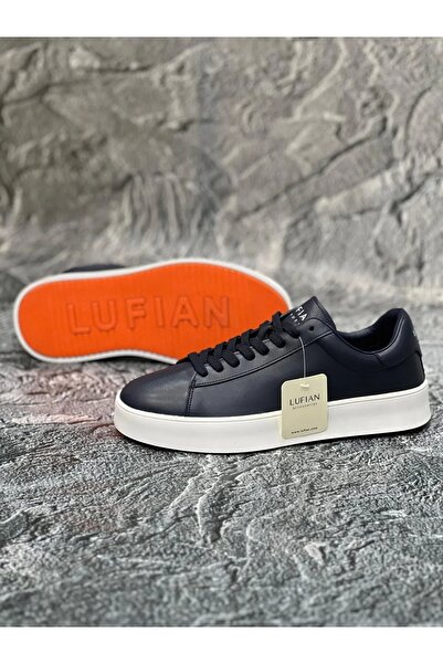 Lufian Anton Sneaker Erkek Deri Ayakkabı Lacivert 111230254