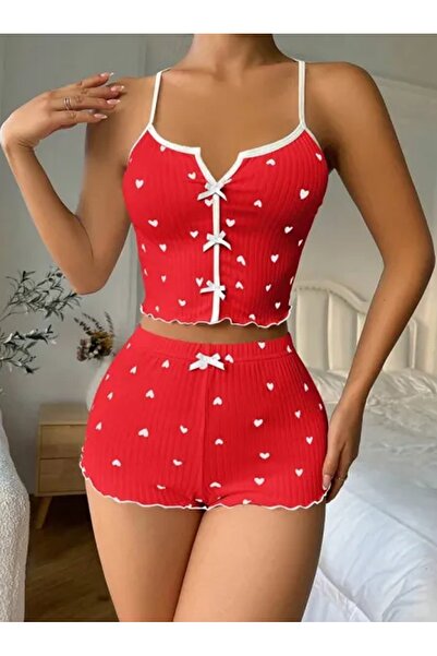 REAL PASSİONE Women's Shorts and Trousers Paddy Paddy Pajama Set Stylish, Elegant and Comfortable