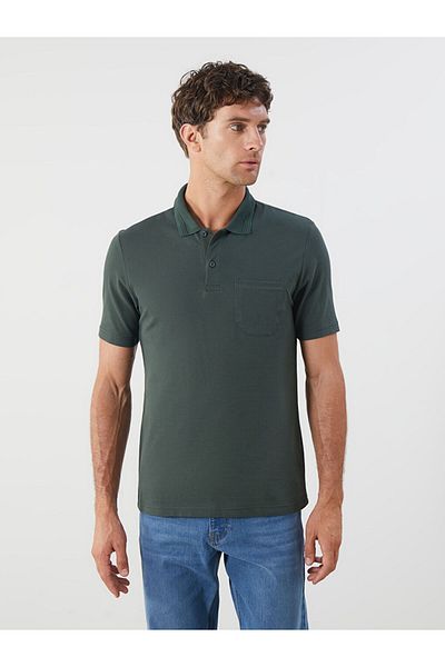 LC Waikiki Νέα σεζόν Polo Collar Short Sleeve Pique Ανδρικό Tisort - S52840Z8