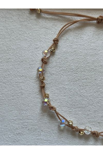 Pel Design Minimal Transparent Crystal Handmade Bracelet & Anklet (Suitable for Sea Pool)