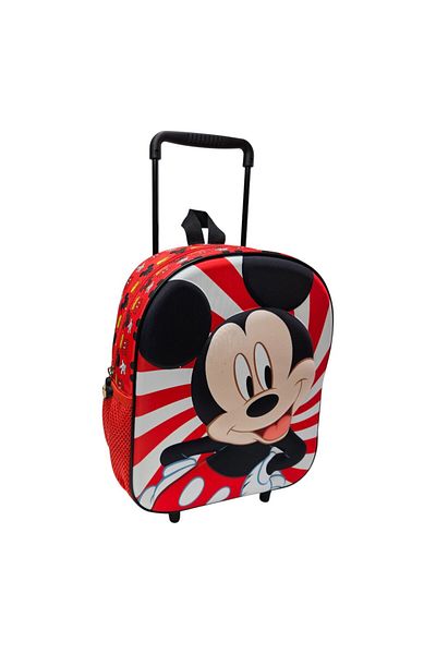 Mickey Mouse 3D trolley, 32x26x11cm, multicolor, adjustable and reinforced straps, Happy, Mickey Mouse