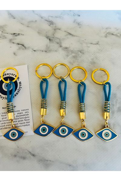 Talia&Talia Gift Evil Eye Beaded Keychain - Pack of 5