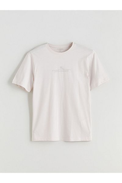 LC Waikiki New Season Crew Neck Printed Combed Cotton Men's T-Shirt - S5Ql05Z8