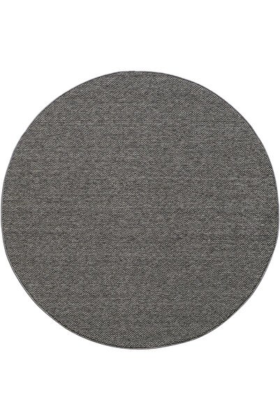 Seyra Home Bukle Kilim Düz Yumuşak Sisal Jüt Taban %100 Polipropilen Yuvarlak Oda Koridor Halısı Gri Renk