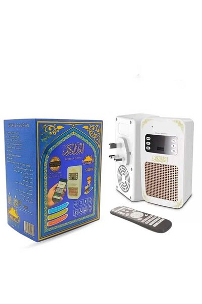 Generic سماعة قرآن ذكية SQ-669 مع جهاز تحكم عن بعد ومقبس حائط