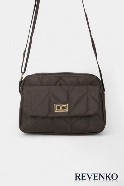 REVENKO Medium Size Shoulder Bag with Flap and Front Pocket - Crossbody Bag