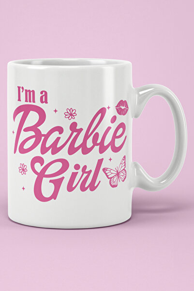 Genel Markalar I'm Barbie Girl Baskılı Kupa Bardak - Baskılı Kupa Bardak - Doğart Sanat