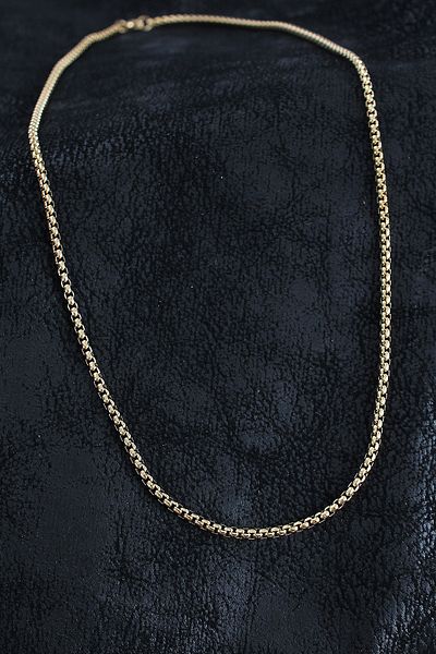 Clariss 316L Steel Braided Chain Model Gold Color Men's Necklace