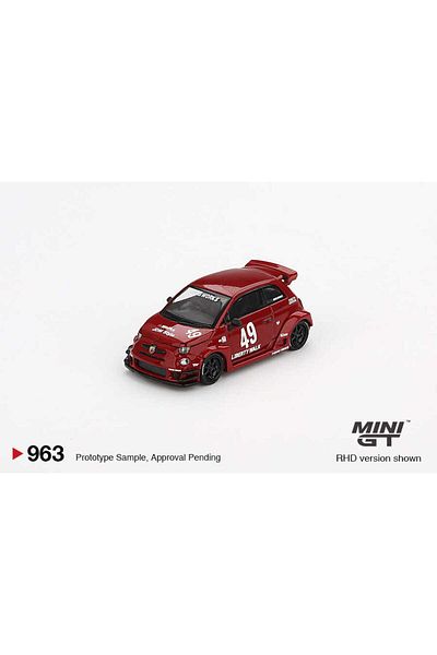 mini gt 1/64 963 Lb-Works X Abas Works Abarth 595 Red.