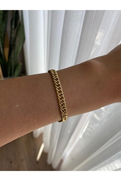 marsel aksesuar Xuping Thin Classic Gold Chain Bracelet