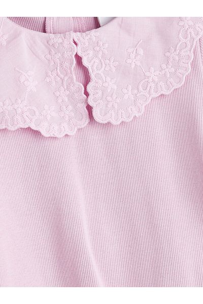 LC Waikiki New Season Baby Collar Embroidered Girl's Blouse - S5Q940Z1