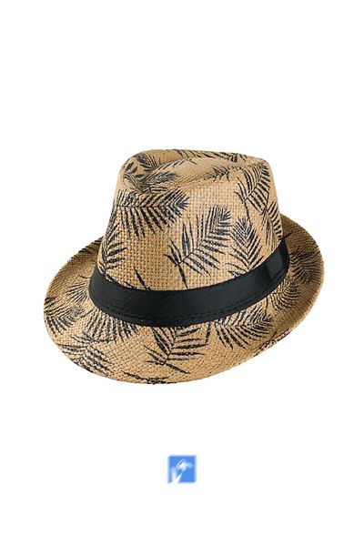 Kardelen Butik Denizli 100% Paper Mj Small Edge Palm Hat for Women and Men (Size 58 cm)