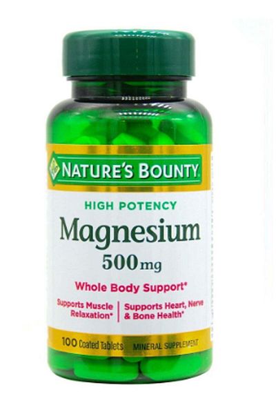 Nature's Bounty Magnesium 500Mg - 100 Tablets
