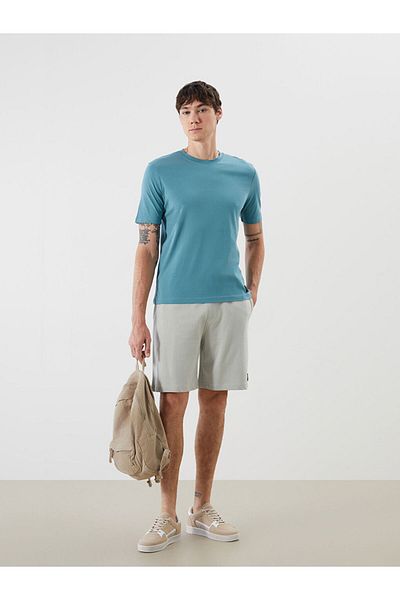 LC Waikiki New Season Crew Neck Combed Cotton Men's T-Shirt - S5N342Z8