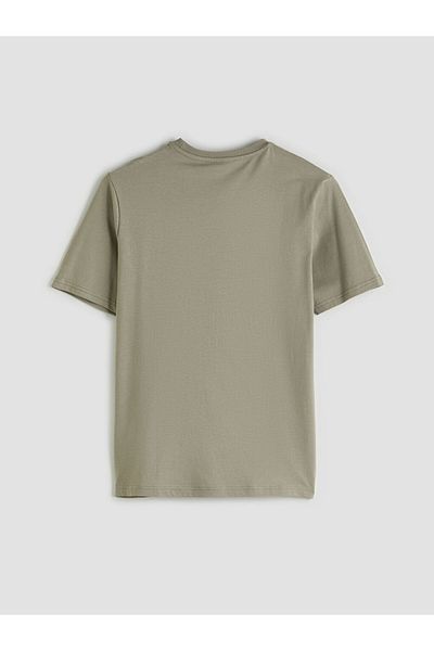 LC Waikiki New Season Crew Neck εμπριμέ χτενισμένο βαμβακερό ανδρικό Tisort - S5P207Z8