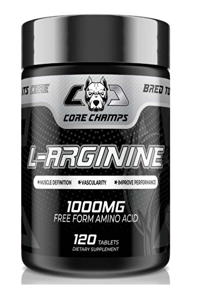 Core Champs حمض أميني حر بتركيز 1000 ملغ من إل-أرجينين، 120 قرصًا