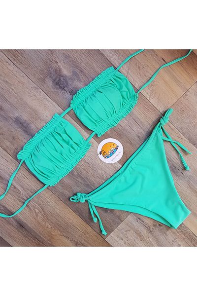 Plaja biz Costume de baie dama doua piese cu slip brazilian Palm Beach