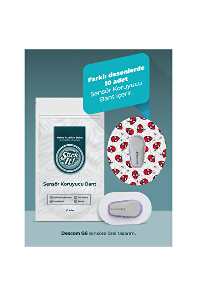 StickIT Dexcom G6 Sensör Koruyucu Bant – Spider