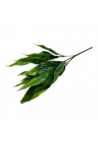 OEM Frunze artificiale, buchet de 6 fire, 40 cm, verde lucios