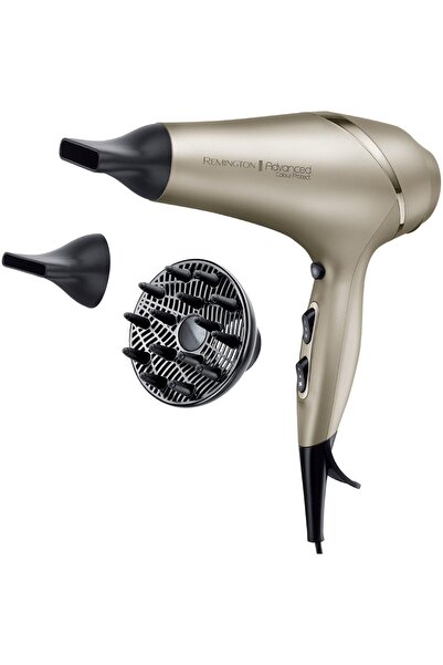 Remington Advanced Colour Protect Hair Dryer, 2300 W, Intelligent Sensor, Shea Oil, UV Filters, Gold