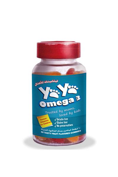 YAYA Bears Omega 3 Gummy, 60 S