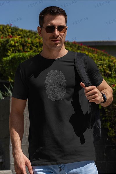 feinas Ανδρικό Tshirt - Δακτυλικό αποτύπωμα